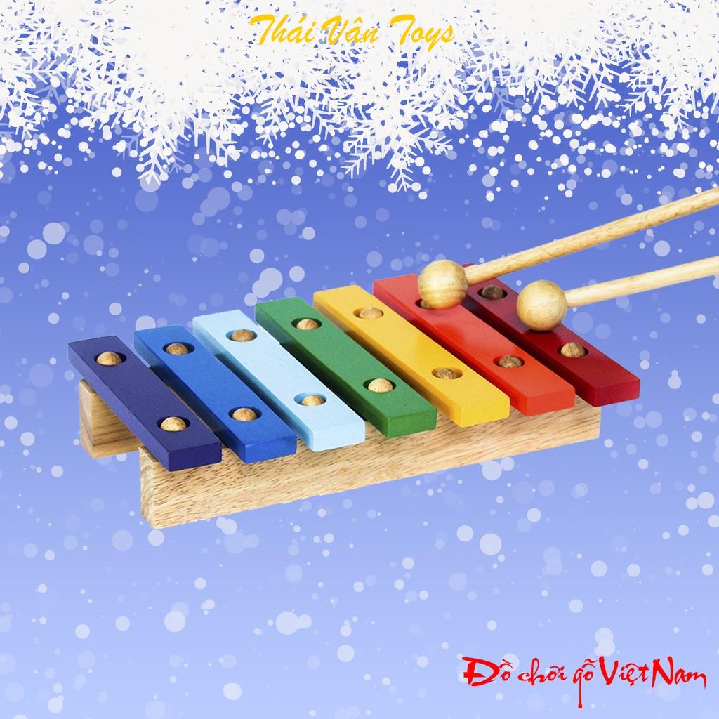 Đàn mộc cầm 7 thanh | Đồ chơi âm nhạc - Đồ chơi gỗ Việt Nam
