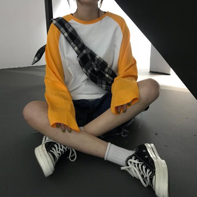 Áo thun tay dài raglan trơn 3 màu form rộng ulzzang thu đông UNISEX