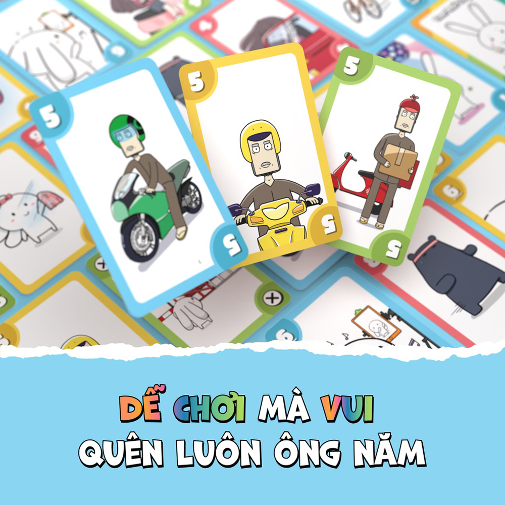 Bài con thỏ - Lầy hơn thỏ được không Thỏ bảy màu Board Game thẻ bài