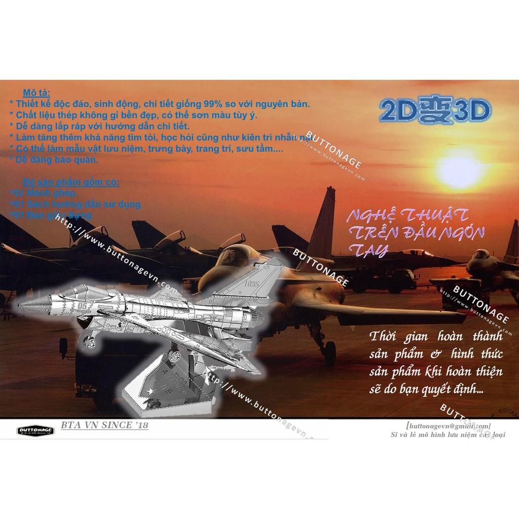 Mô Hình Lắp Ráp 3d Máy Bay Tiêm Kích J-10B
