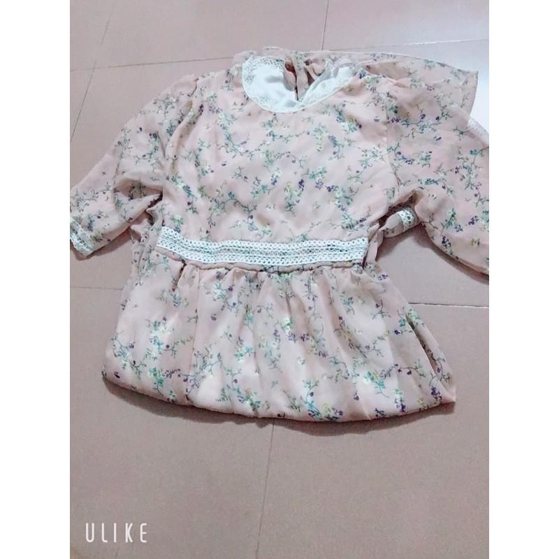 Đầm Babydoll voan hoa xinh xắn phối ren ️