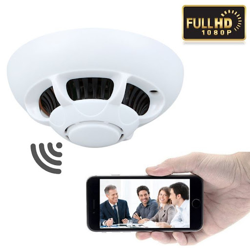 Máy Báo Động Cháy FullHD 1080P 4K WiFi Kết Nối Từ Xa Trên Điện Thoại 3G