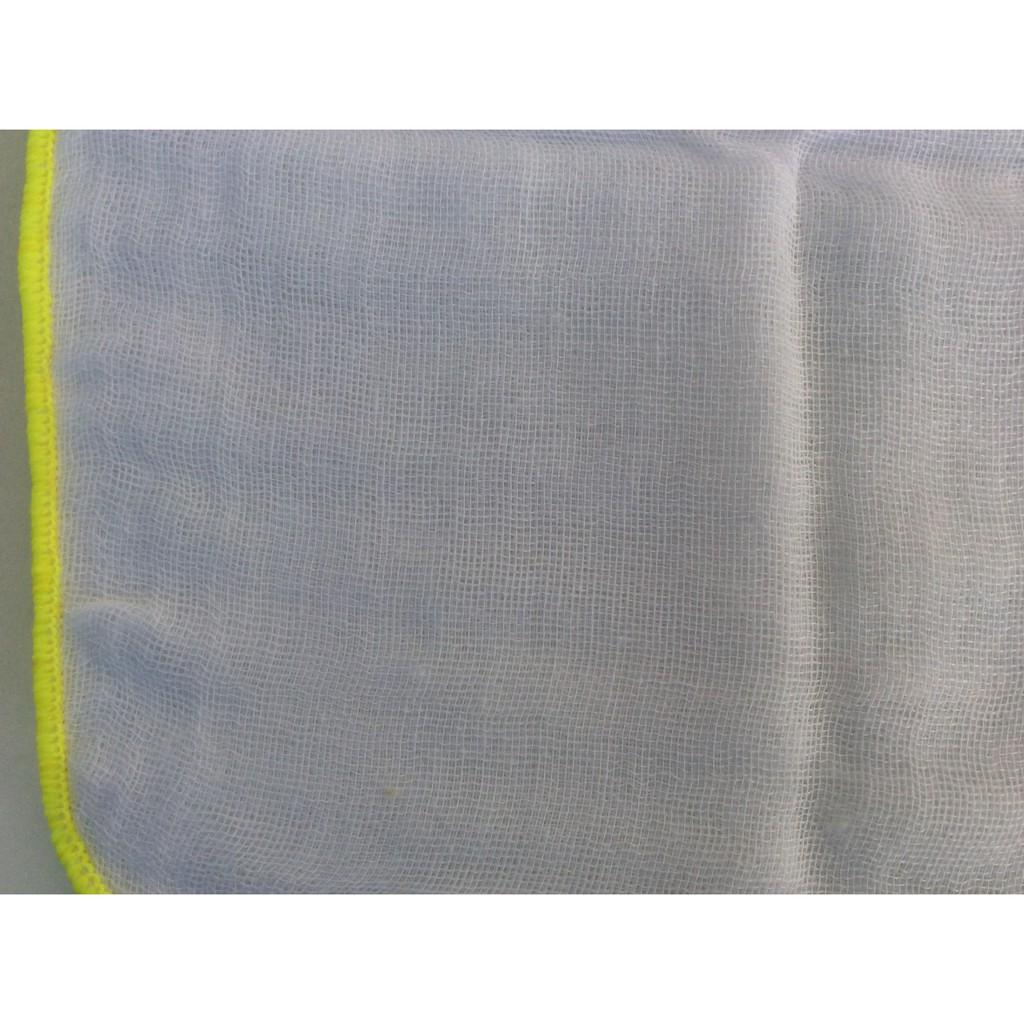 Khăn Sữa Xuất Nhật Aiko 4 lớp 25x25 10 cái/túi - Màu Viền Khăn Ngẫu Nhiên