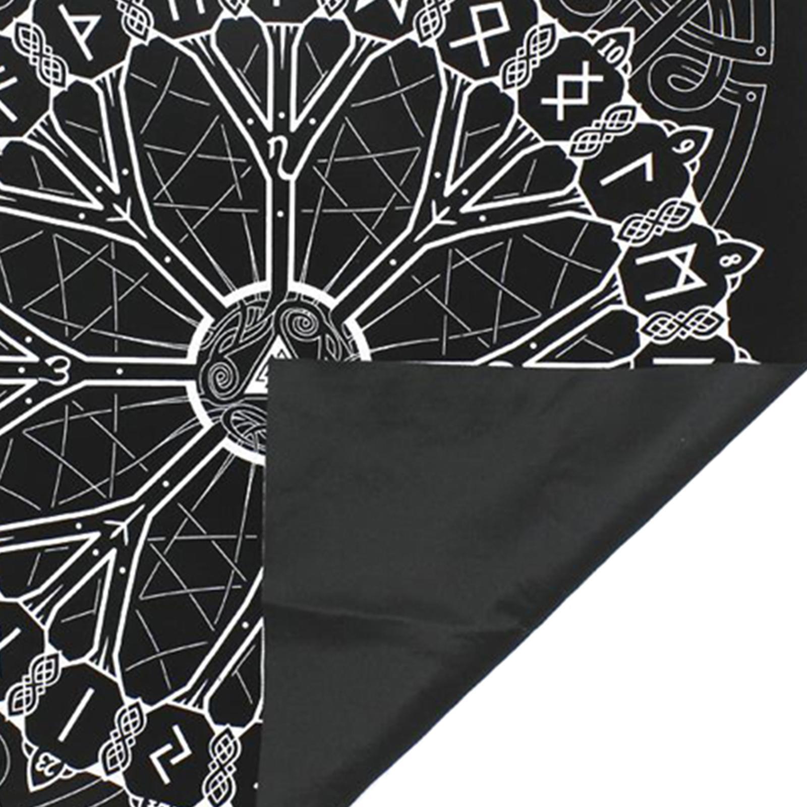 Rune Casting Viking Astrology Altar Tarot Card Cloth Tablecloth Tapestry