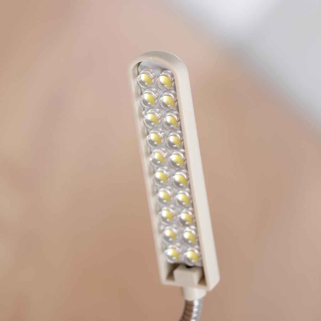 220V 20-Bulb Working Gooseneck Lamp With Magnetic Base for Sewing Machine