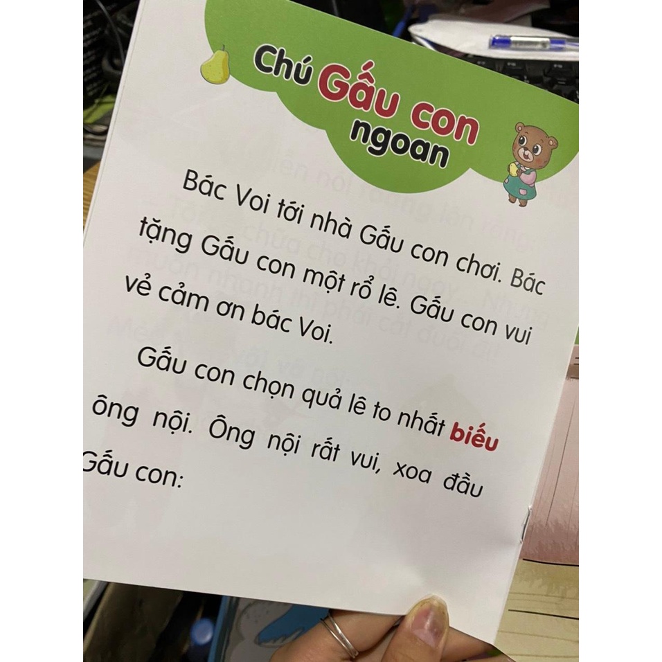 Combo 6 cuốn Truyện chữ to cho bé : Tập đánh vần tập đọc