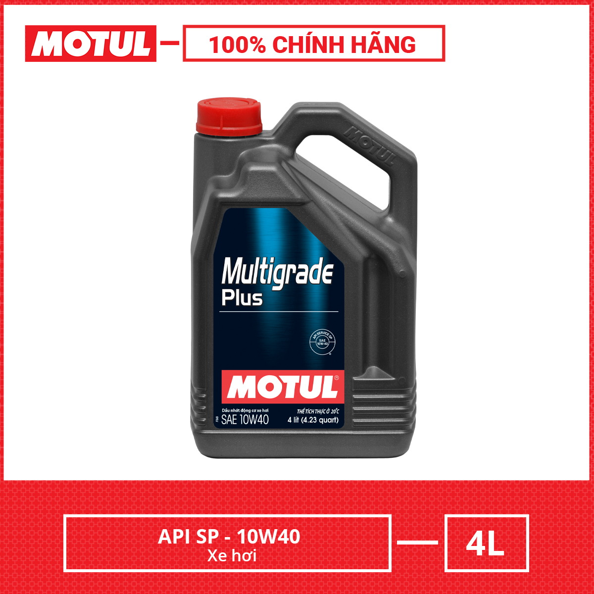 Dầu nhớt xe ô tô MOTUL MULTIGRADE PLUS 10W40 SP 4L