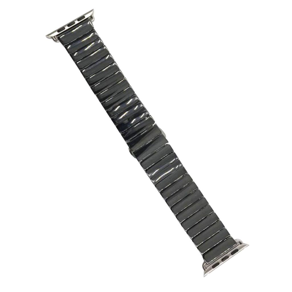 Ceramic Watch Wristband Strap Belt For Apple iWatch Series 1 2 3 38mm Black