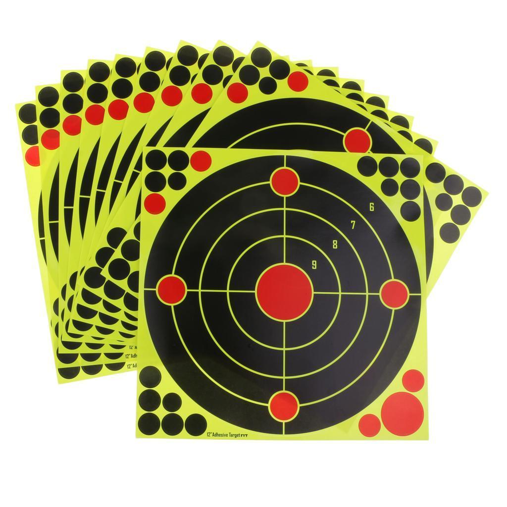 20pcs Reactive Self Adhesive Shooting Targets Stickers