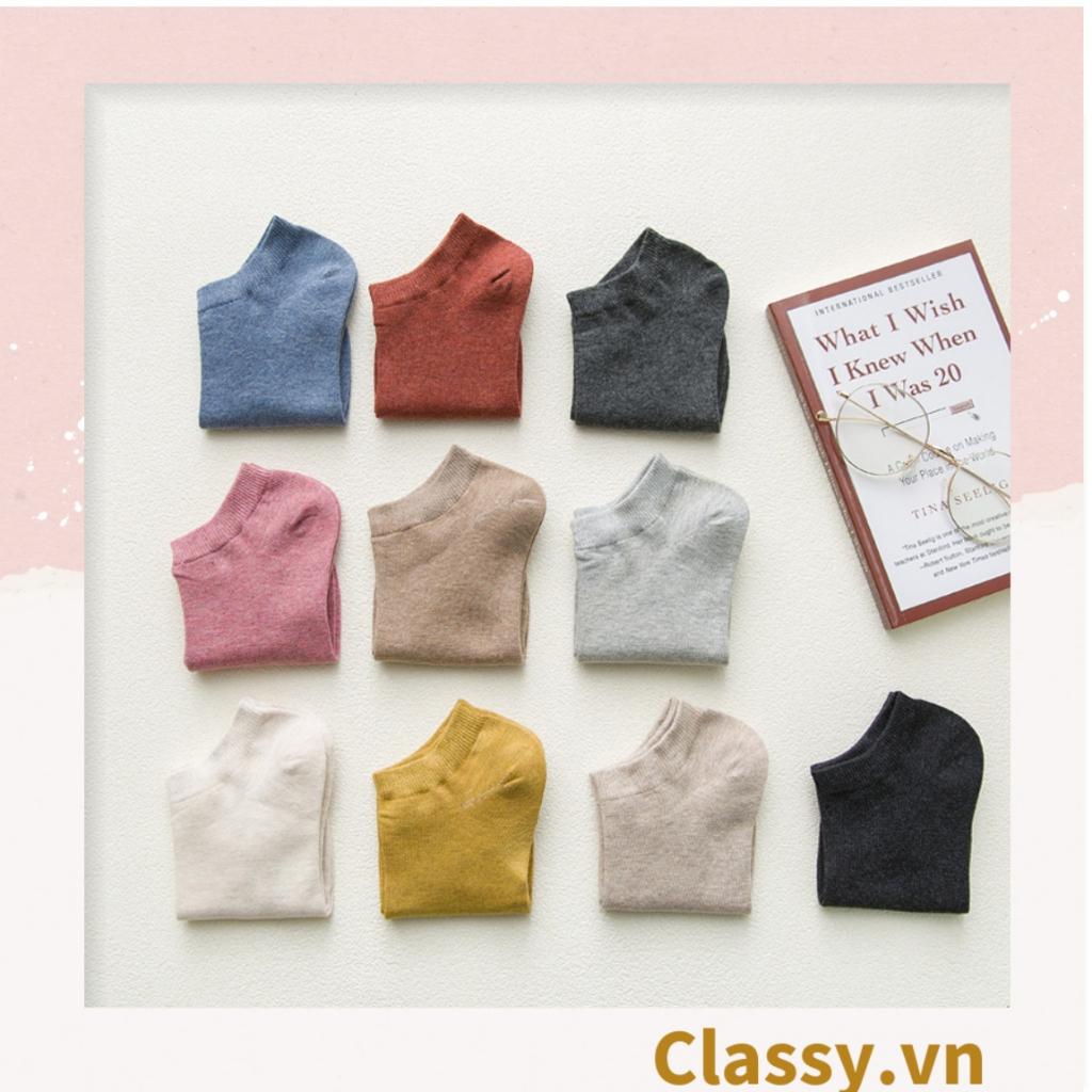 Tất cổ ngắn Classy, vớ cổ ngăn cotton dày dặn, phù hợp cả nam và nữ G1406