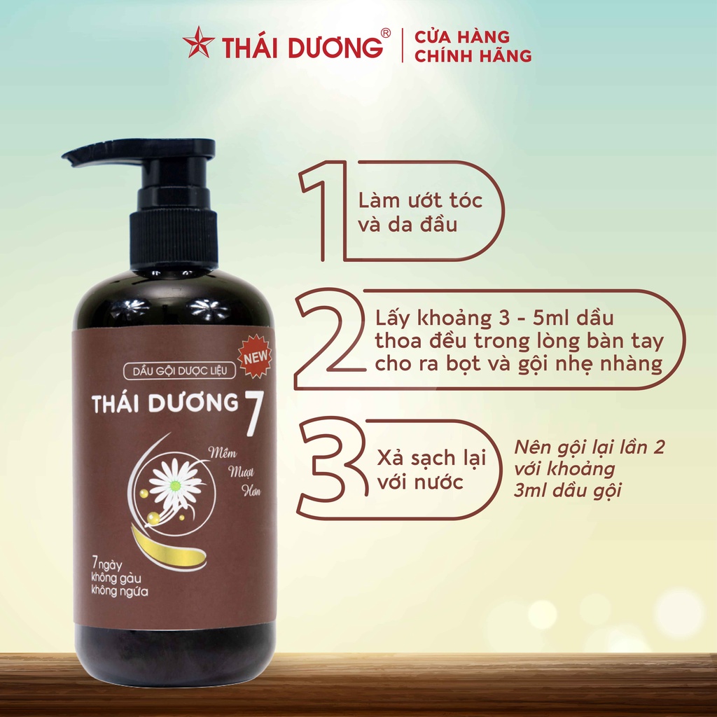 Dầu Gội Dược Liệu Thái Dương 7 (500ml)