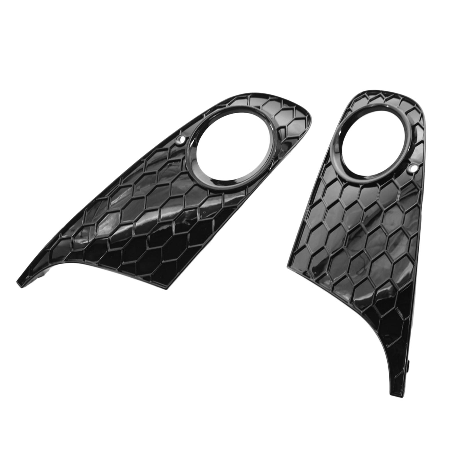 Front Bumper Grille Mesh Grill Fog Light Cover Replacement for VW Golf 6 MK6 Non-GTI 2009-13