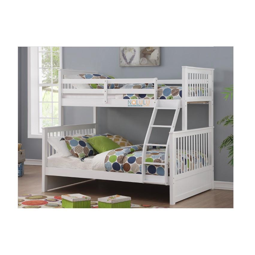 Giường 2 Tầng Gỗ Tự Nhiên 1m4-1m K.Bed 228 (Trắng)