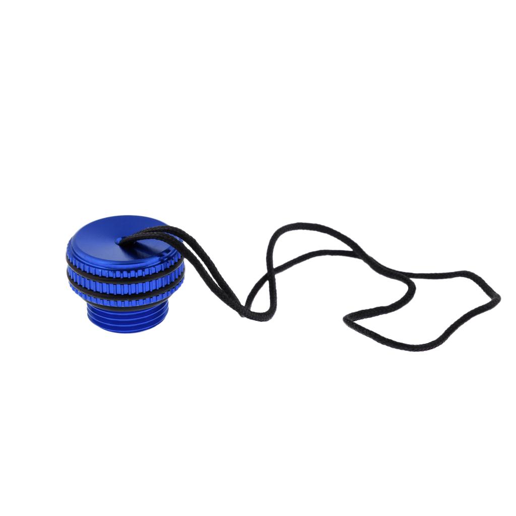 4xScuba Diving Dive Tank Valve Threaded Dust Plug Protection Cover Blue