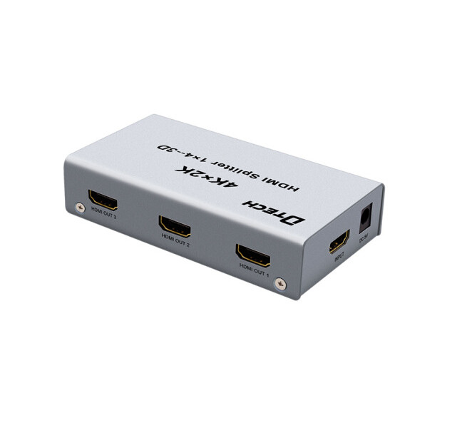 Bộ chia HDMI 1 ra 4 hỗ trợ 4K-2K chính hãng DTECH DT-7144