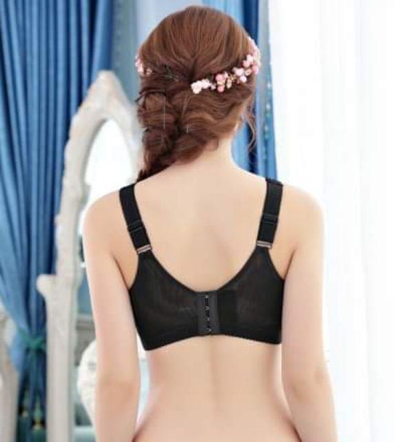 Áo lót ren đệm mỏng bản lưng to 4 móc cài gen mỡ có thanh chống gập cao cấp