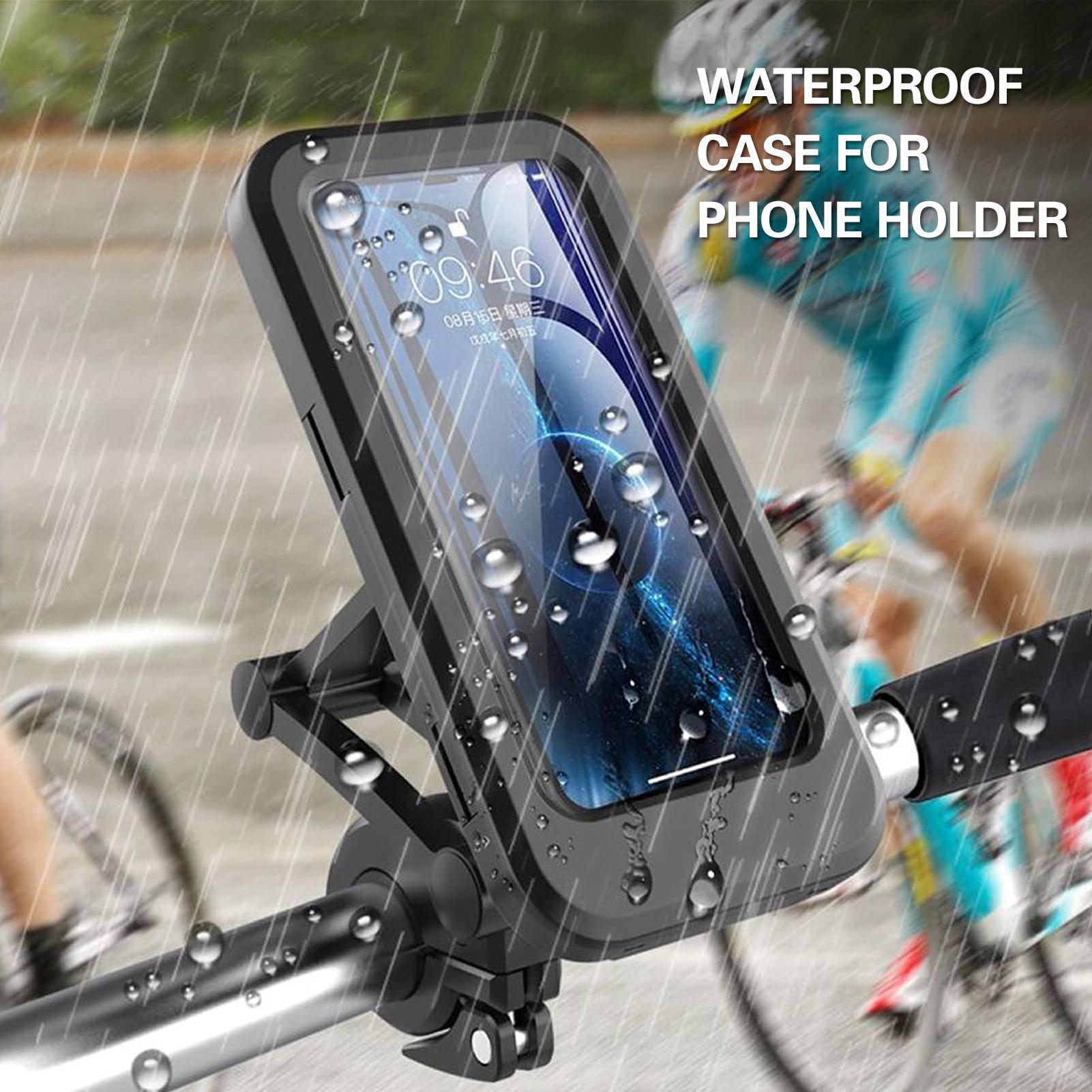 Giá đỡ điện thoại gắn xe đạp không thấm nước Mount 360 ° có thể điều chỉnh được lên tới 6,5 inch