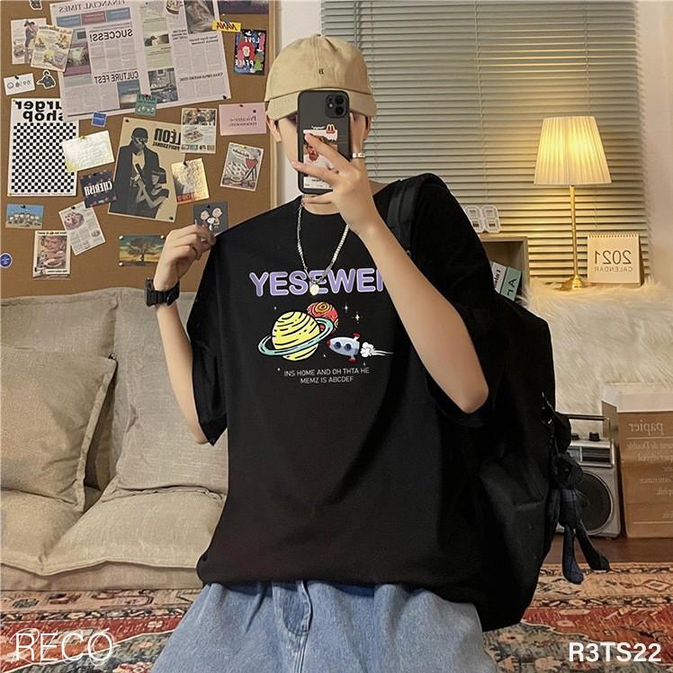 Áo thun, phông nam Hàn Quốc cao cấp dáng rộng tay lỡ T-Shirt Loose R3TS22