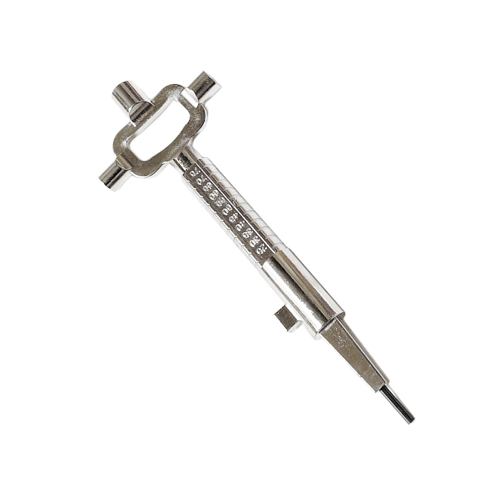 Multi Tool Cylinder Measuring Key Easily to Use Spindle And Cam Operater Wrench Measuring Depth Wrench Bottle Opener Lock Body Squares Rod