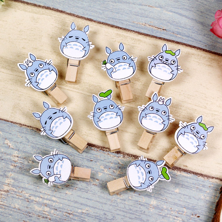 SET 10 Cái Kẹp Gỗ Sơn Design Pub hình Thú Toro