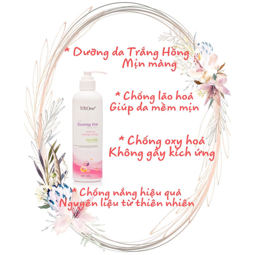 Sữa dưỡng thể trắng da TiTiOne 300ml