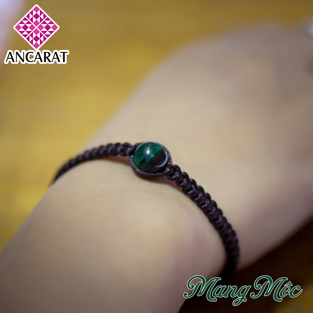 Vòng tay Handmade đá Mắt Hổ ngũ hành Ancarat VT12
