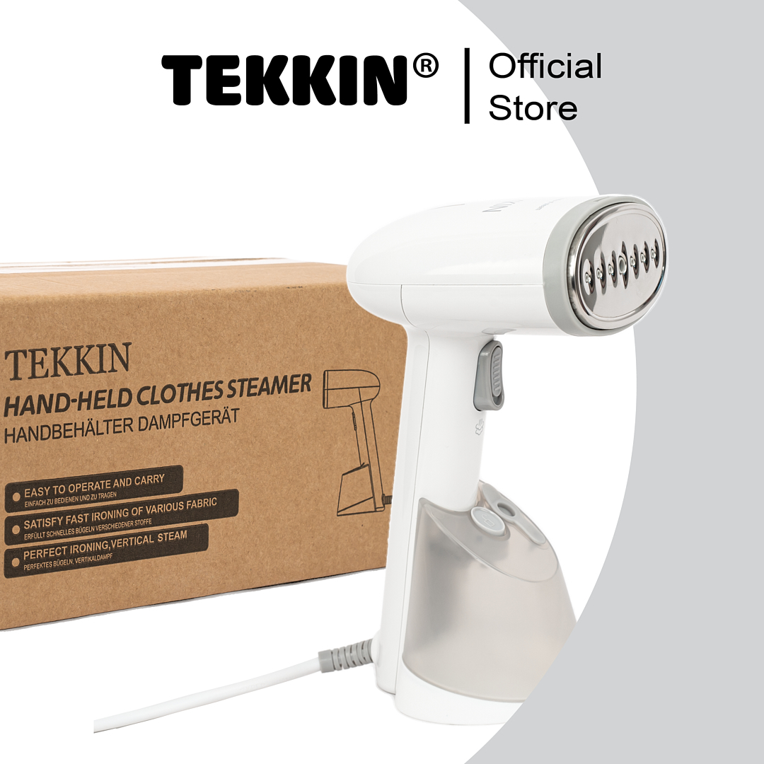 Bàn là hơi nước cầm tay TEKKIN TI-1808 Công Suất 1400W Dung Tích 250mL Bảo Hành 1 Năm - hàng nhập khẩu