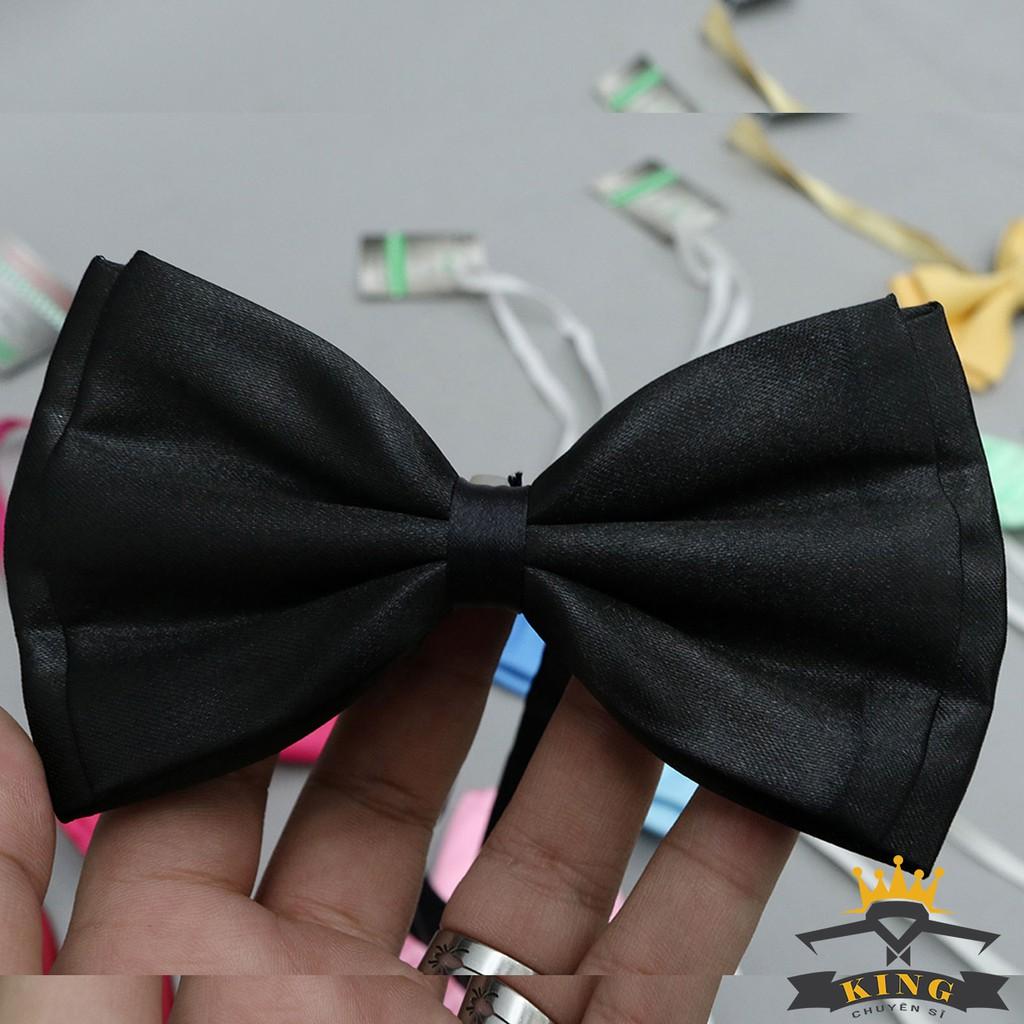 Nơ nam đen đeo cổ bê quả, tráp, đồng phục nhà hàng giá rẻ X05