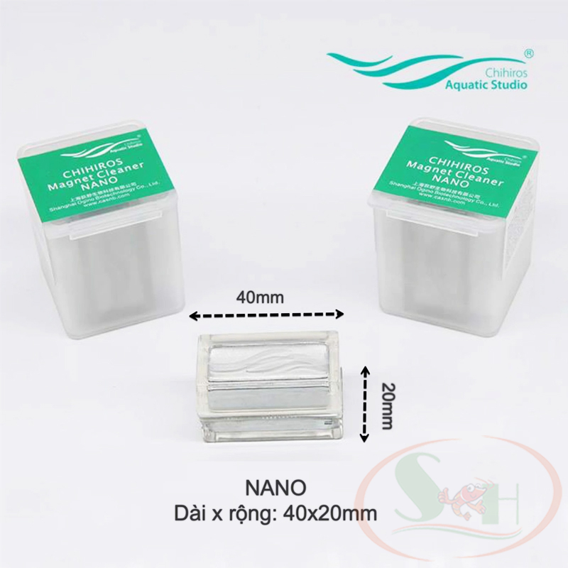 Nam châm Chihiros Magnet Cleaner Mini, Nano chùi vệ sinh rêu tảo bể cá tép thủy sinh