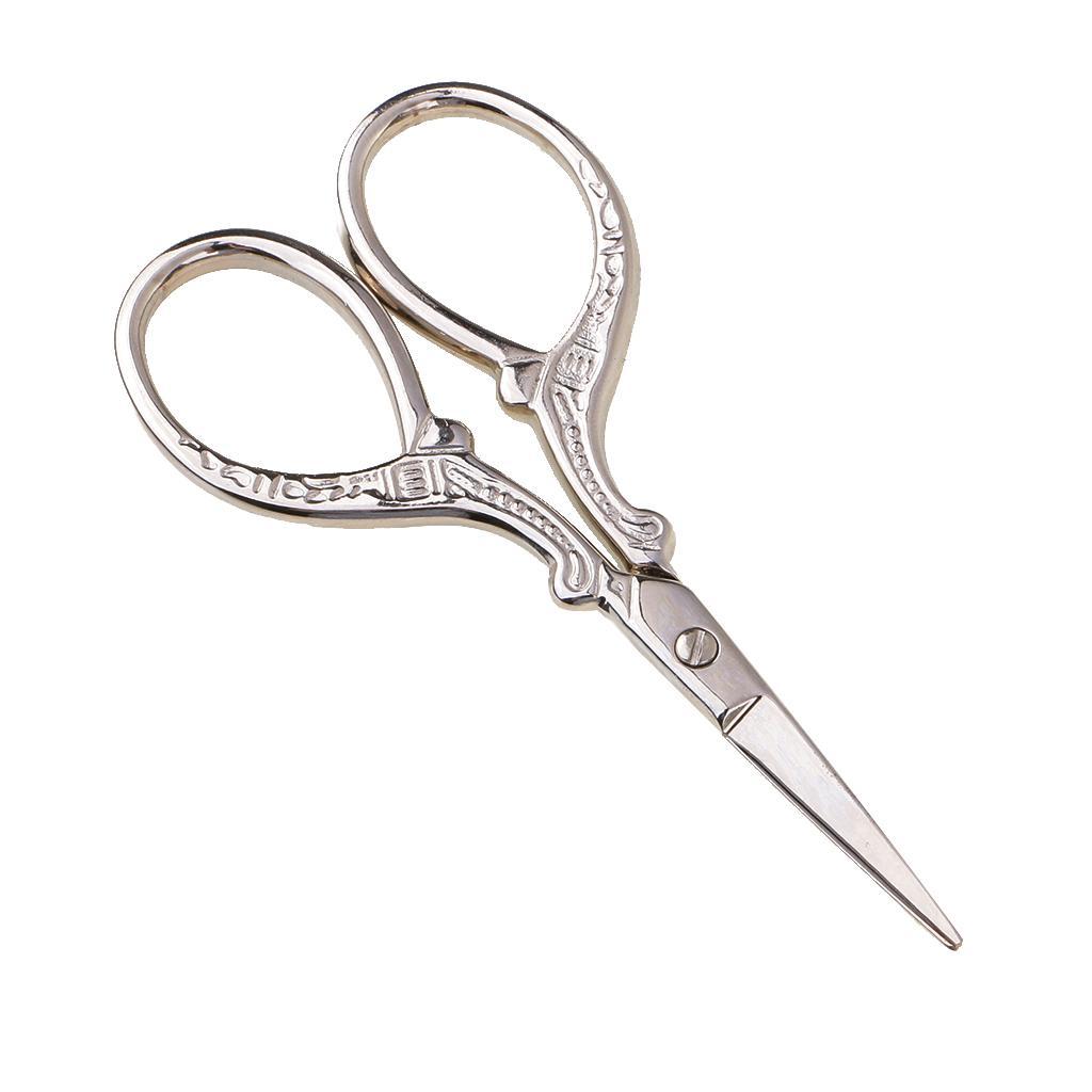 12pcs Antique Style Scissors Embroidery Scissors for Patchwork Threading Sewing