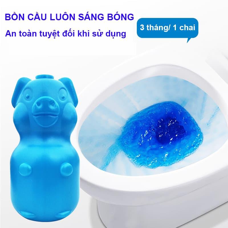 Chai Tẩy Bồn Cầu Loại Mới Hình Con Heo