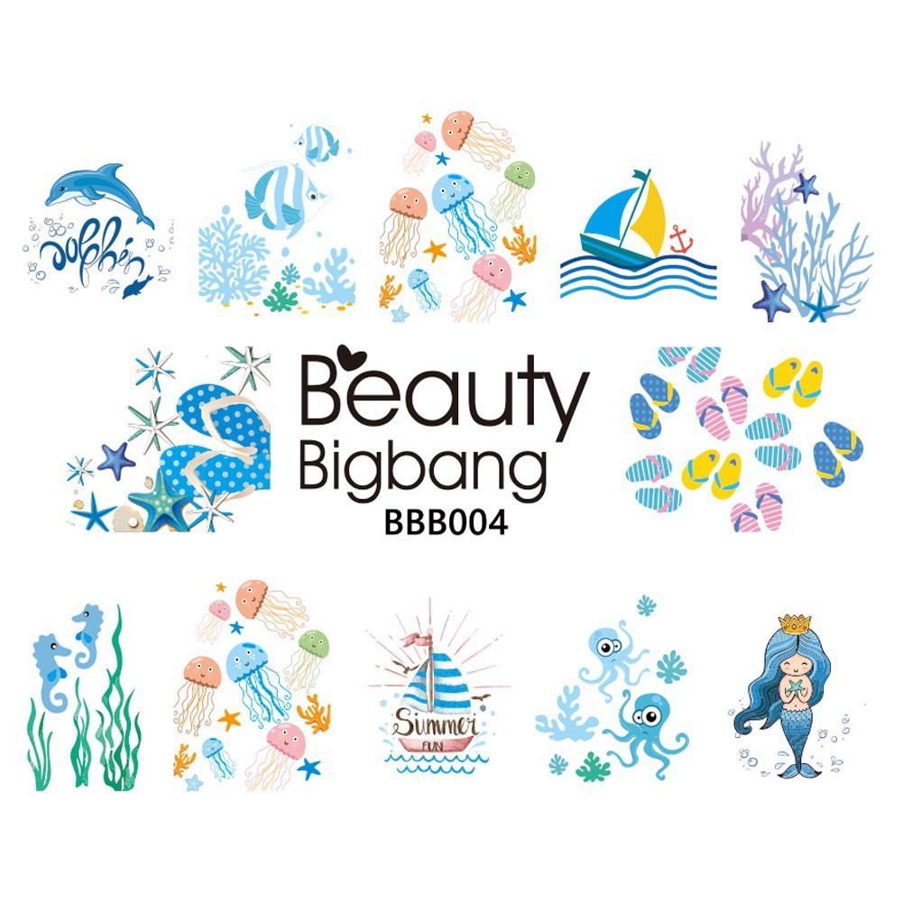 Set 1/5 nhãn dán kiểu dáng đẹp mắt dùng trang trí cho móng tay