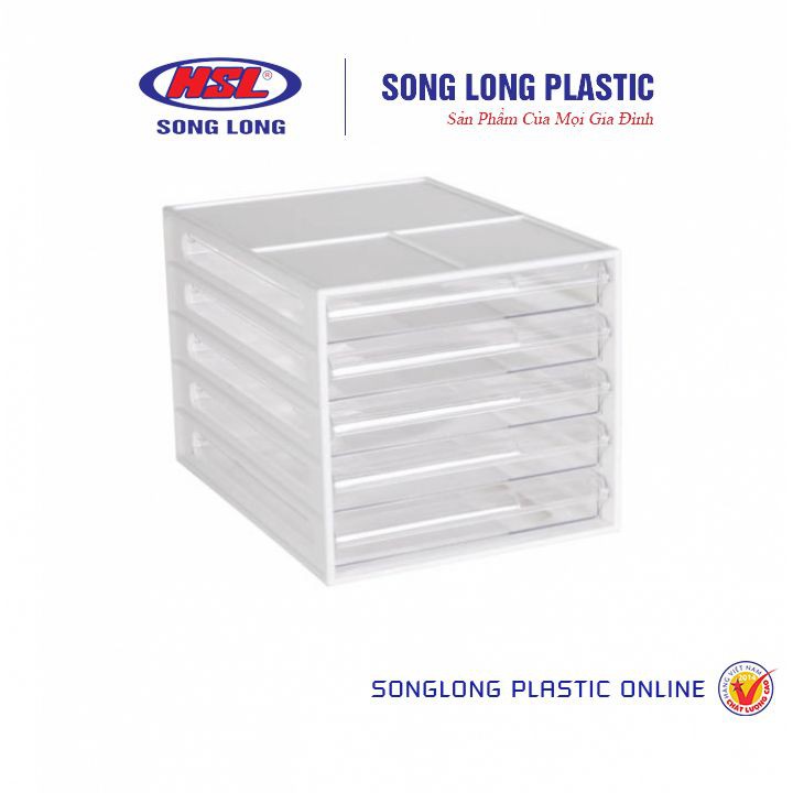 Tủ tài liệu để bàn kệ tài liệu mini, kệ để giấy A4 SongLongPlasticHD