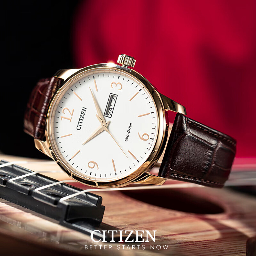 Đồng Hồ Nam Citizen Dây Da BM8553-16A - Mặt Trắng