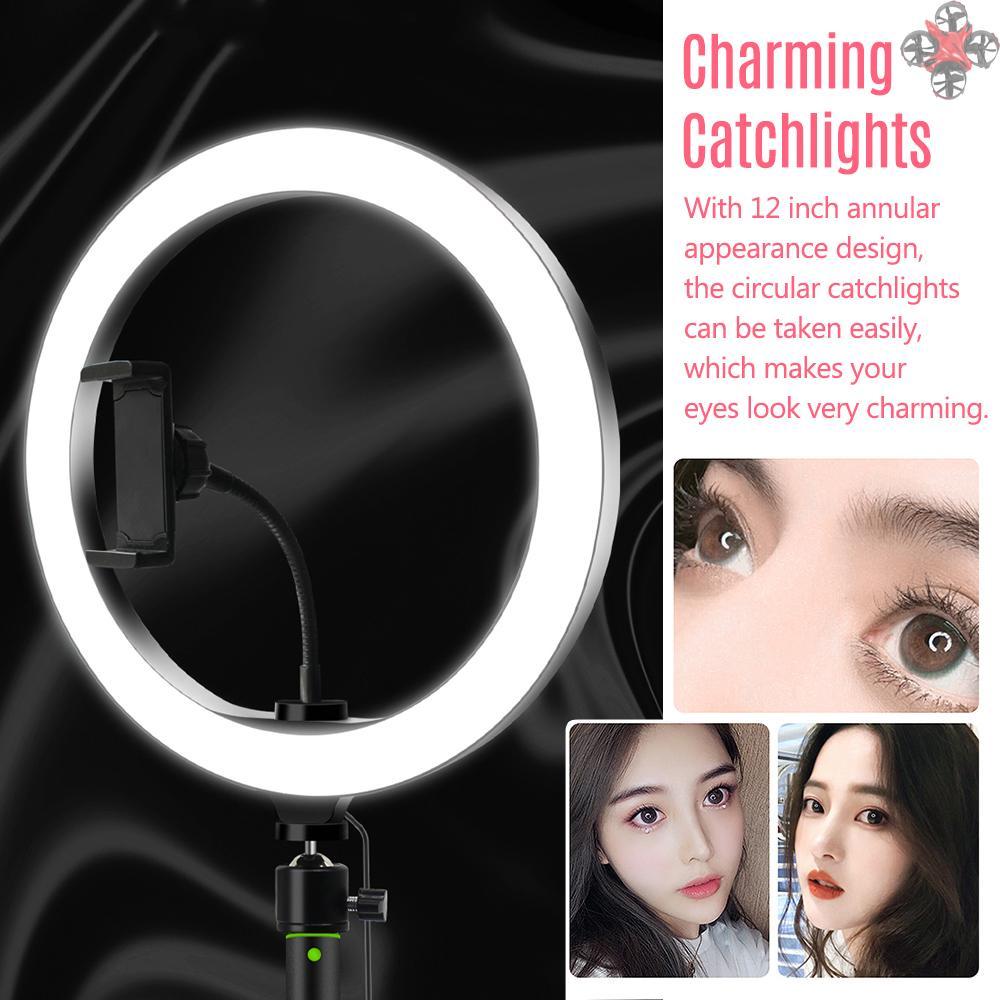 Vòng Đèn Led 26cm / 10.2 Inch 3200k-5600k 120cm Kèm Giá Đỡ Điện Thoại Điều Khiển Từ Xa