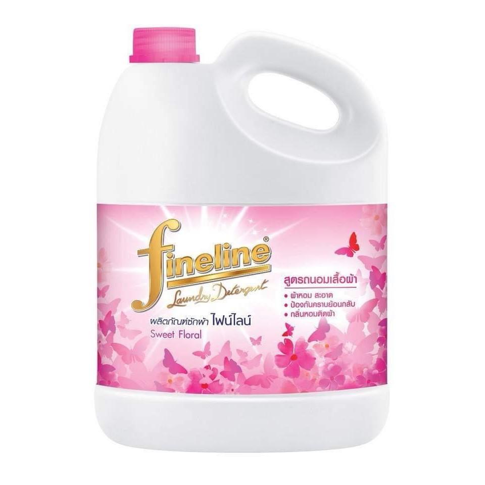 1 Thùng 4 Can Nước Giặt FINELINE Thái LAn 3000ml