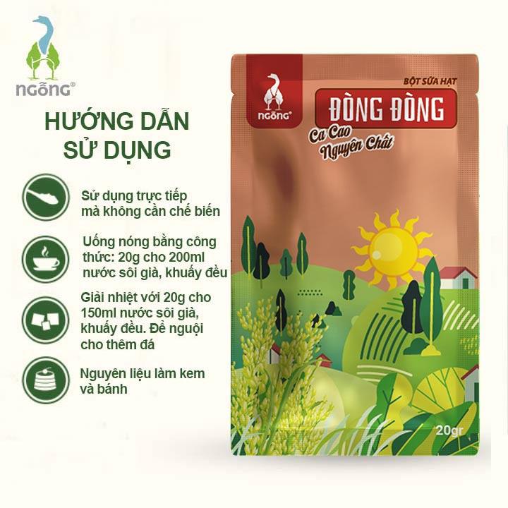 Bột Sữa Hạt Dinh Dưỡng Đòng Đòng Nâu Cacao Hộp 300gr