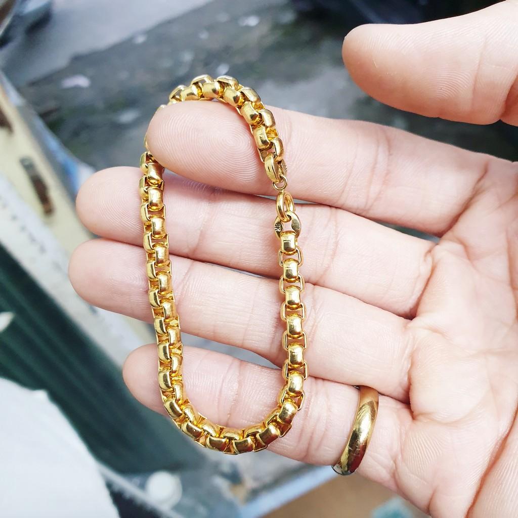 Lắc Tay Ống Vuông 5-7MM Cao Cấp -Dùng tắm rửa thoải mái không đen- Bản 2021 dập mộc