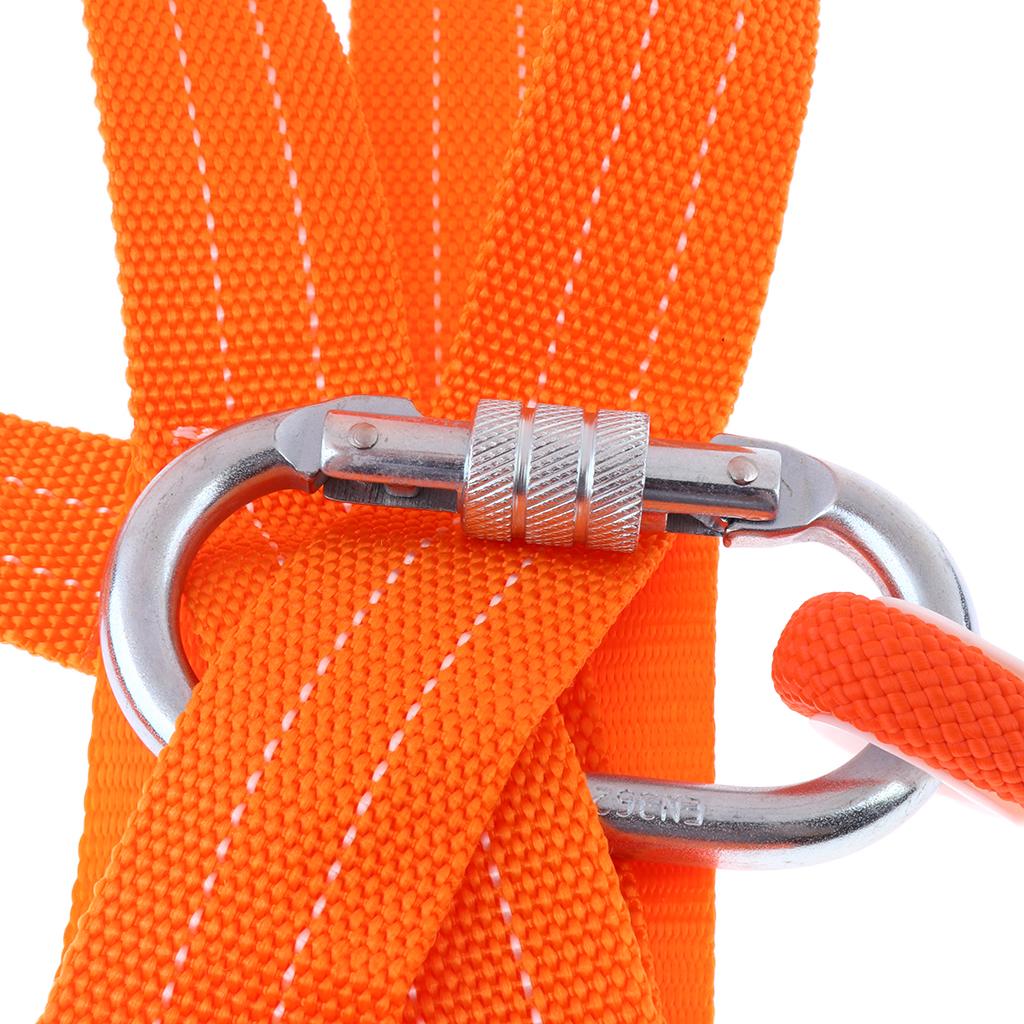 Sturdy Heavy Duty Half Body Climbing Harness Safety Belt Rope S 1.6m