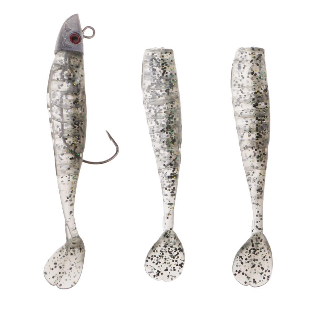 Ultra Shad with Jig Head Paddle Tail Soft Body Swimbait Fishing Lure Bait