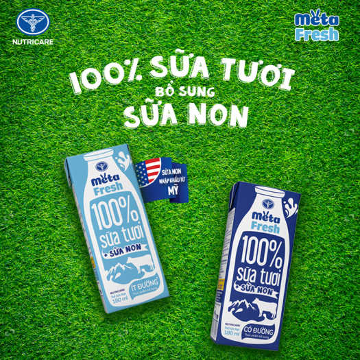 Sữa tươi Nutricare Meta Fresh Có Đường