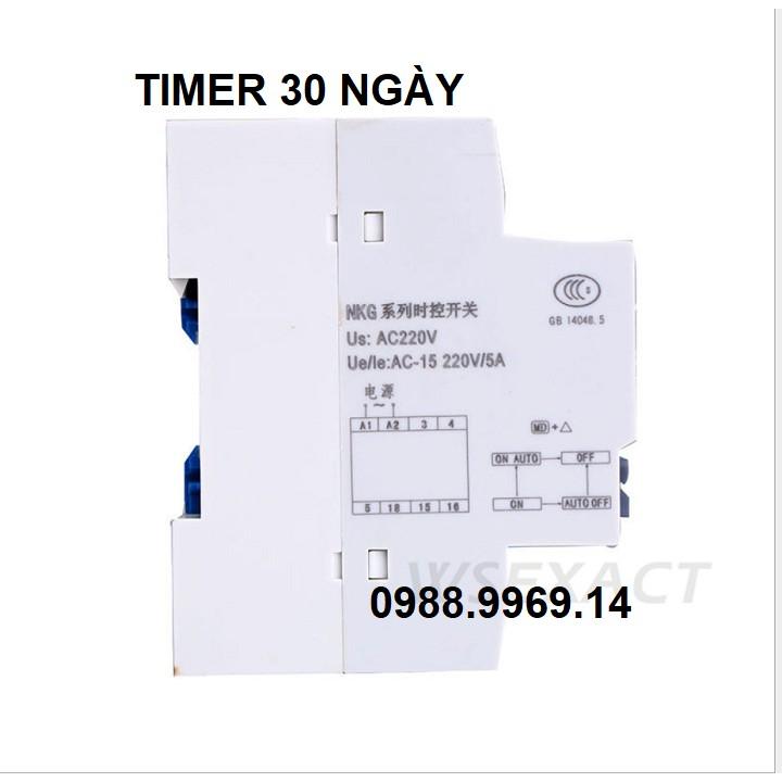 Timer điện tử loại gắn thanh ray