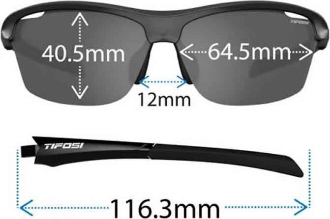 Kính mát thể thao Unisex Tifosi Intense - Gọng Iron, Tròng GT