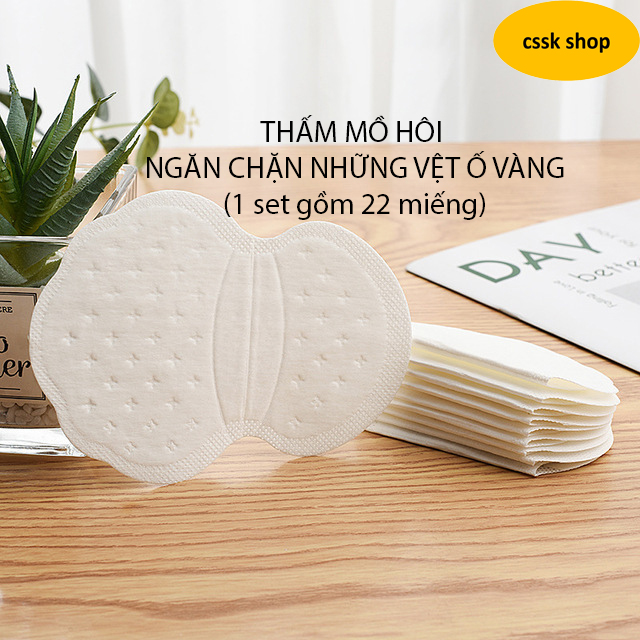 Miếng dán thấm mồ hôi nách áo 22 miếng - Lớp bảo vệ ngăn chặn những vệt ố vàng