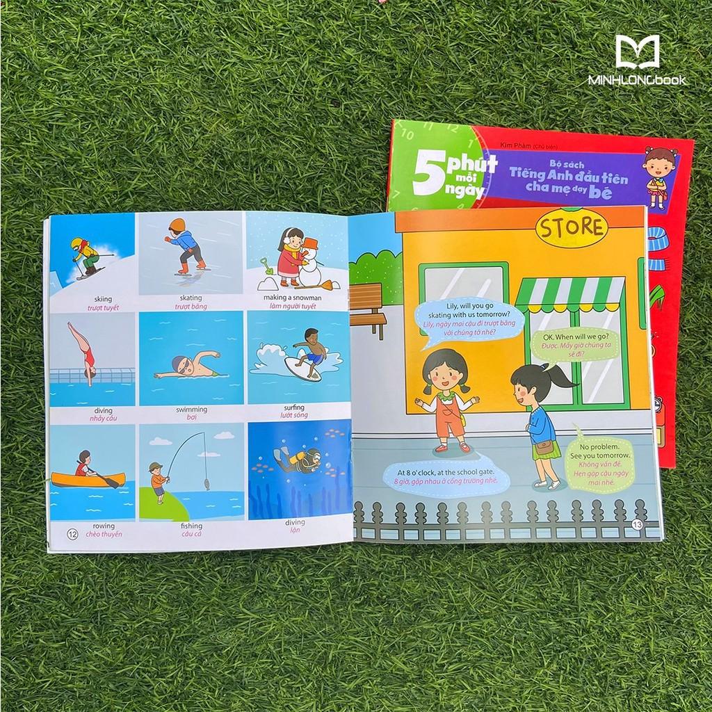 Combo 5 Phút Mỗi Ngày - Bộ Sách Tiếng Anh Đầu Tiên Cha Mẹ Dạy Bé - Bản Quyền
