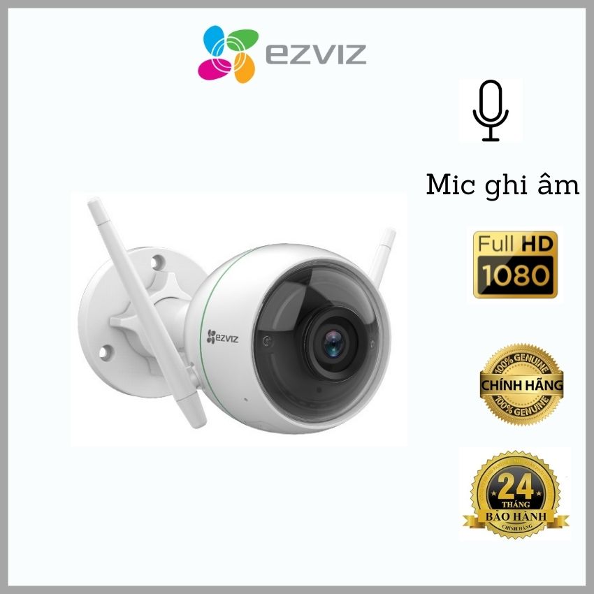 Camera IP Wifi EZVIZ C3WN 1080P ngoài trời, tích hợp mic hàng chính hãng