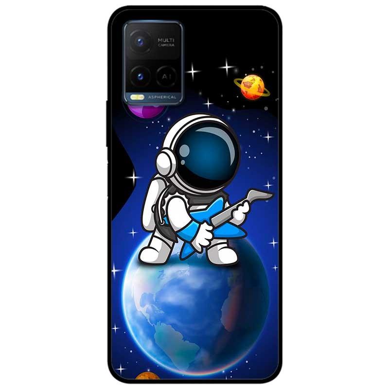 Ốp lưng dành cho Vivo Y21 - Vivo Y21s mẫu Phi Hành Vệ Tinh Tím