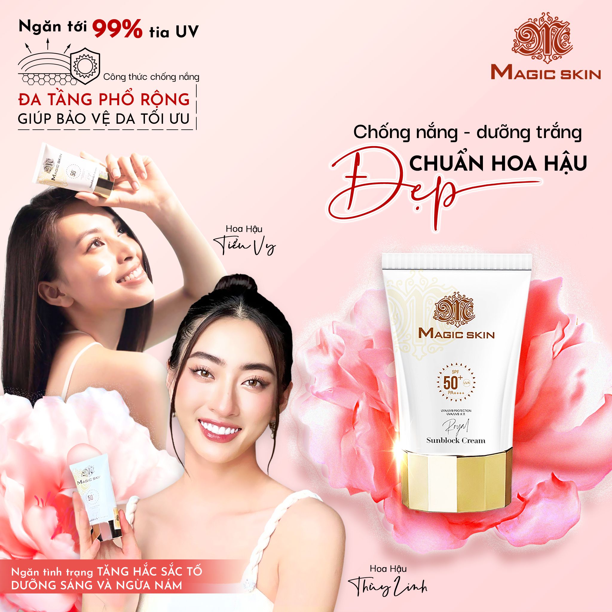 Kem Chống Nắng Royal Sunblock Cream Magic Skin - Bảo Vệ Da Của Bạn Tuyệt Đối Suốt 12H