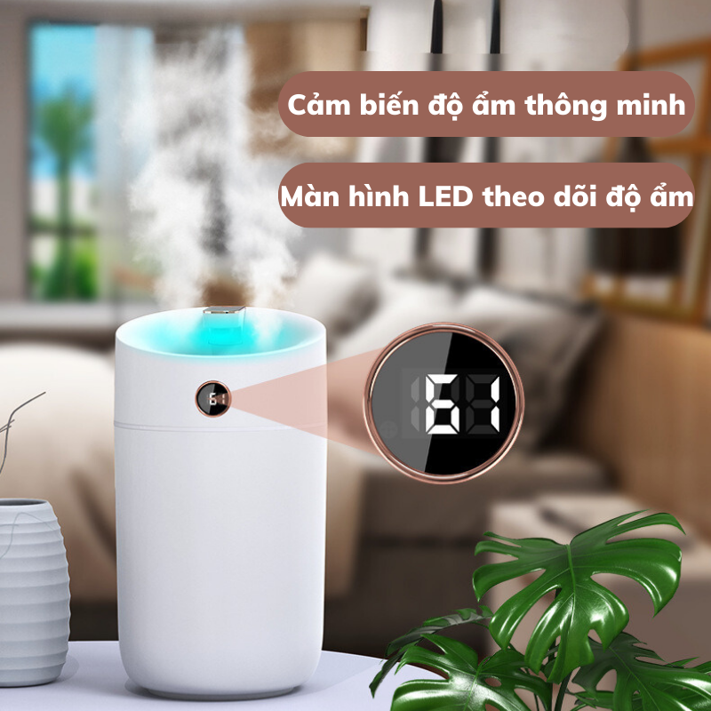 Máy Phun Sương Humidifer X12 Chế Độ Phun 2 Đầu Tăng Khả Năng Khuếch Tán - Cảm Biến Thông Minh