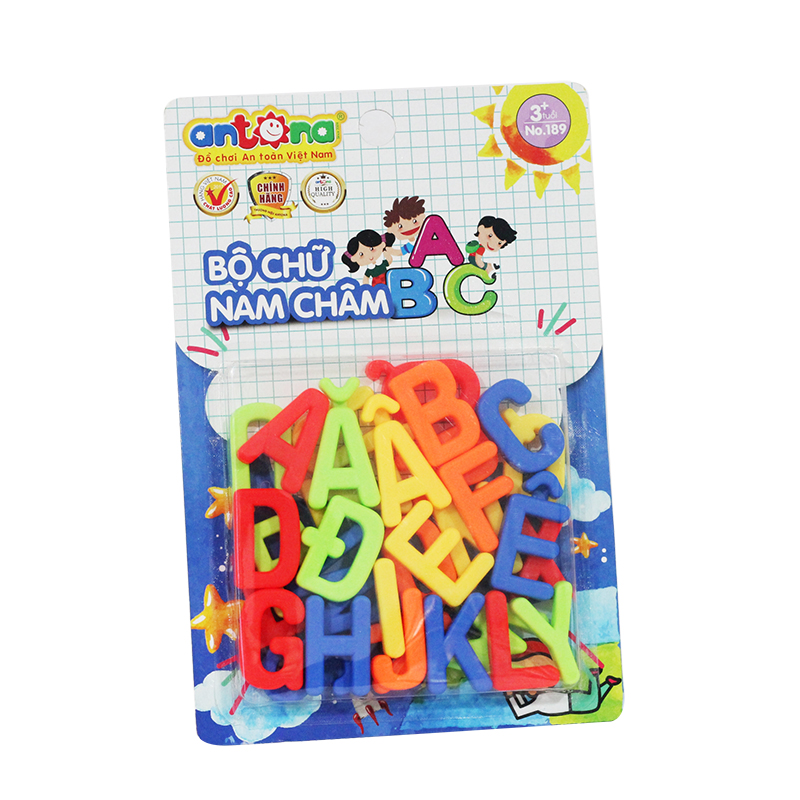 Bộ vỉ chữ nam châm ABC Antona 189